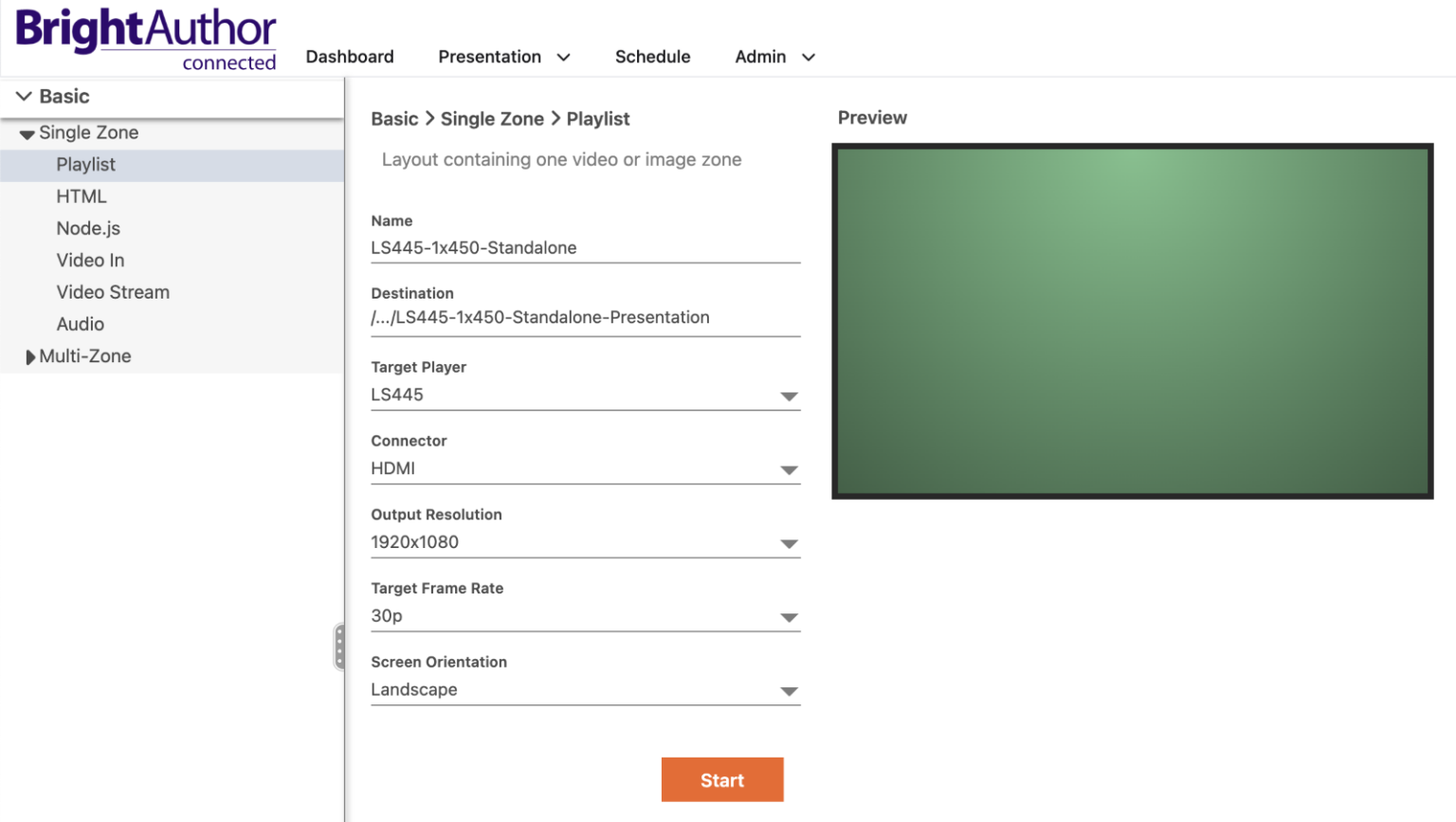 BrightSign Standalone Presentation Setup Guide - Century Displays